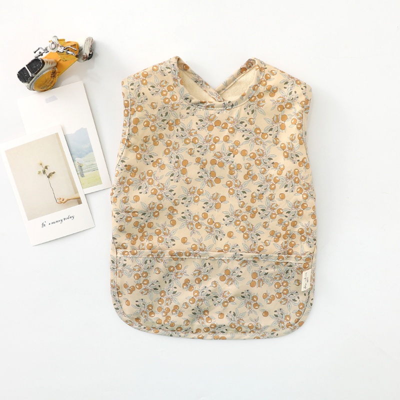 Yếm Ăn Cho Bé Có Túi Chống Nước Giặt Được Tiện Dụng