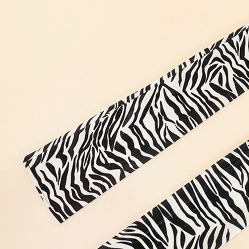 Găng Tay Nhung Dài Họa Tiết Ngựa Vằn Thời Trang Xuân Thu Cho Nữ