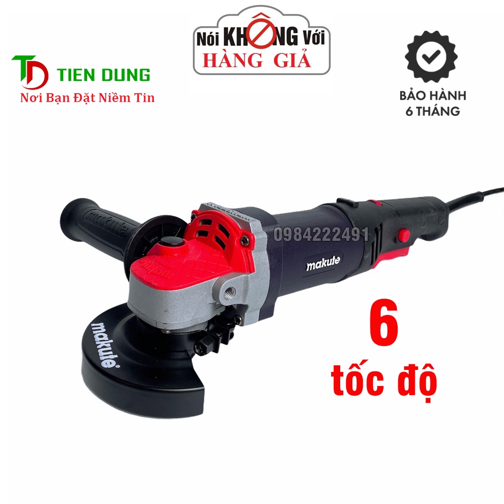 Máy mài chỉnh tốc MAKUTE AG016-LV đuôi dài, 850W - Lõi đồng 100%