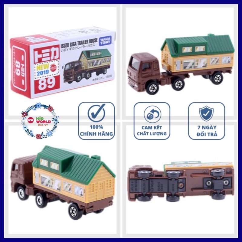 Xe mô hình Tomica Box Tải Isuzu Giga Trailer House. MS: 855.