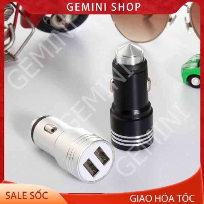Tẩu sạc điện thoại trên xe ô tô 2 cổng sạc USB 2.1A mẫu 1 giá rẻ | BigBuy360 - bigbuy360.vn