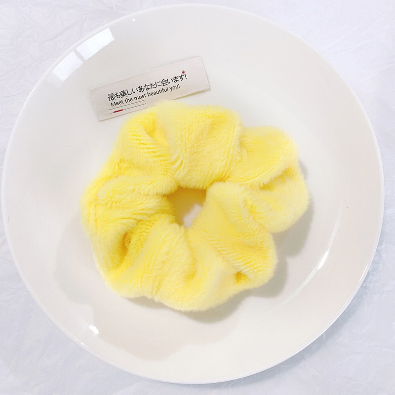 Dây Buộc Tóc Phối Lông Mềm Mại Đáng Yêu Cho Nữ