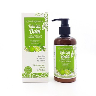 Dầu Xả Bưởi - Phục Hồi Tóc Hư Tổn, Nuôi Dưỡng Tóc Mềm Mượt Tự Nhiên Milaganics (200ml / Chai)