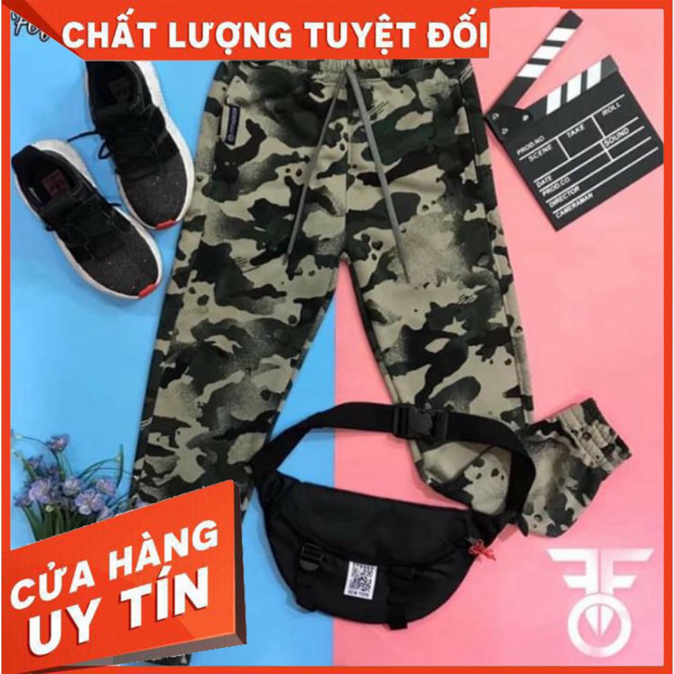 Jogger vải thun họa tiết rằn ri lính, MADE BY F.O.F [Hàng đẹp]