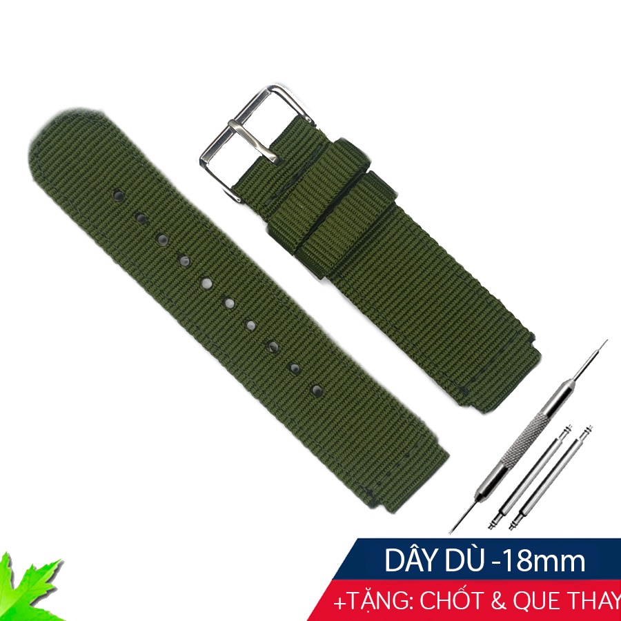 Dây vải dù đồng hồ 14/16/18mm