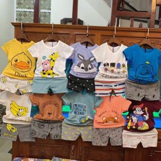 Sét  bộ cotton mềm mịn cho bé