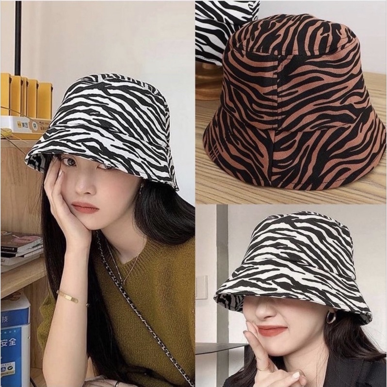 Mũ bucket ngựa vằn