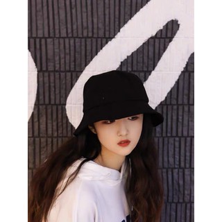 Nón Kaki Thời Trang - MŨ BUCKET MARUKO idol Kpop BASIC trơn Đen Trắng Be
