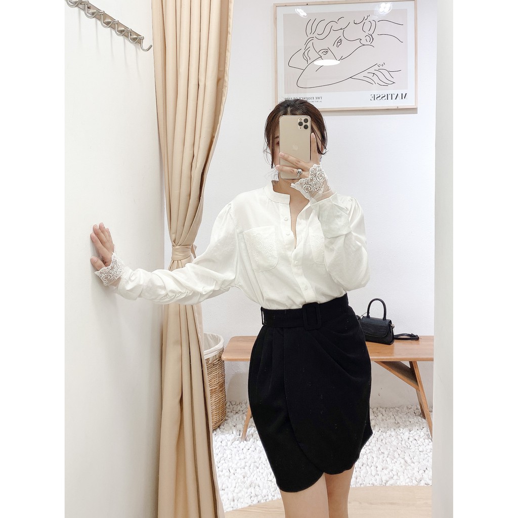 [Mã FADIRECT20 giảm 20K đơn 150K] Váy đắp tà kèm belt , Peace House Clothing | BigBuy360 - bigbuy360.vn