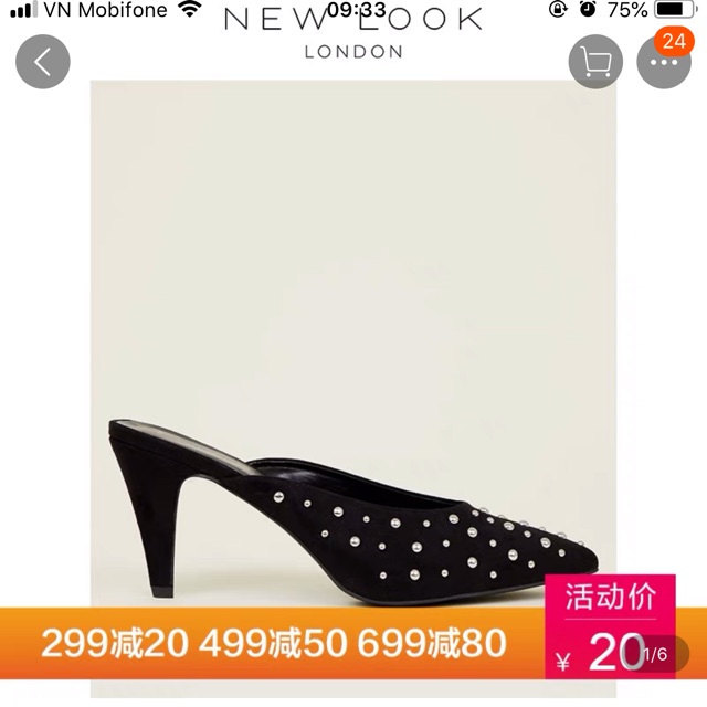 Trả hàng giày New Look sale