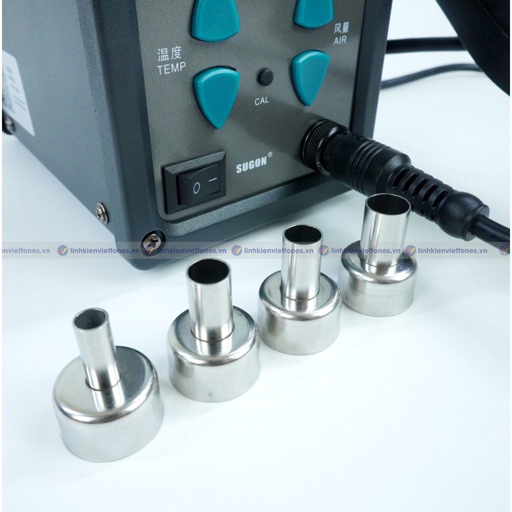 Máy khò Sugon 858D 700W, 100 – 500 độ, ngủ tự động