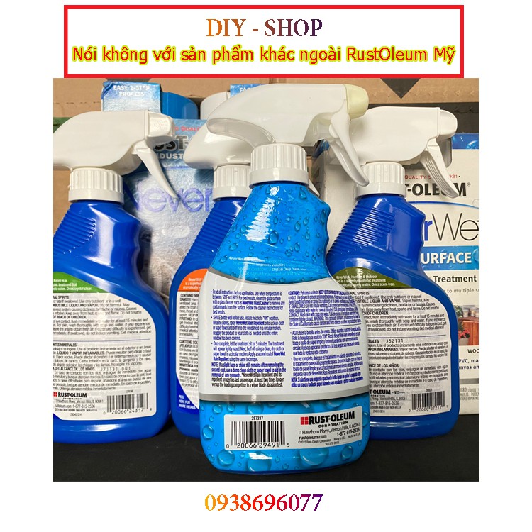 Xịt Phủ Nano Cho Kính Xe - Neverwet Rain Repellent