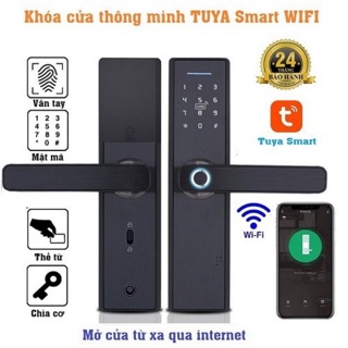 Khóa cửa vân tay thông minh X1 Tuya Smart, WIFI, ttlock mở cửa từ xa, thẻ từ, mật mã siêu nhạy