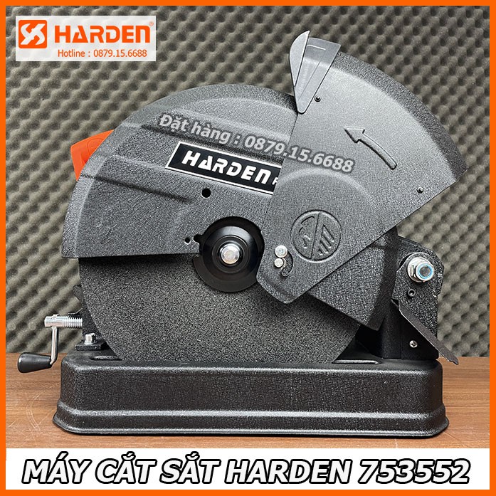 Máy cắt sắt bàn chính hãng HARDEN - Máy cắt sắt 355mm chuyên xưởng
