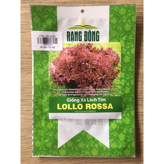 Hạt Giống Xà Lách Tím Lollo Rossa
