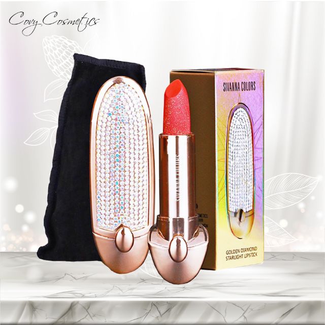 Son Thỏi Đính Đá SIVANNA COLOR Golden Diamond Starlight Lipstick Thái Lan | BigBuy360 - bigbuy360.vn
