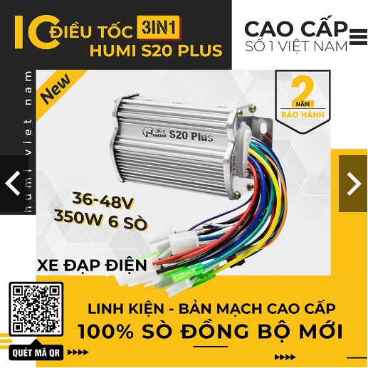 Ic 350W, Điều Tốc Xe Đạp Điện, bộ điều khiền đa năng S21 Plus 36-48V 3in1 Humi
