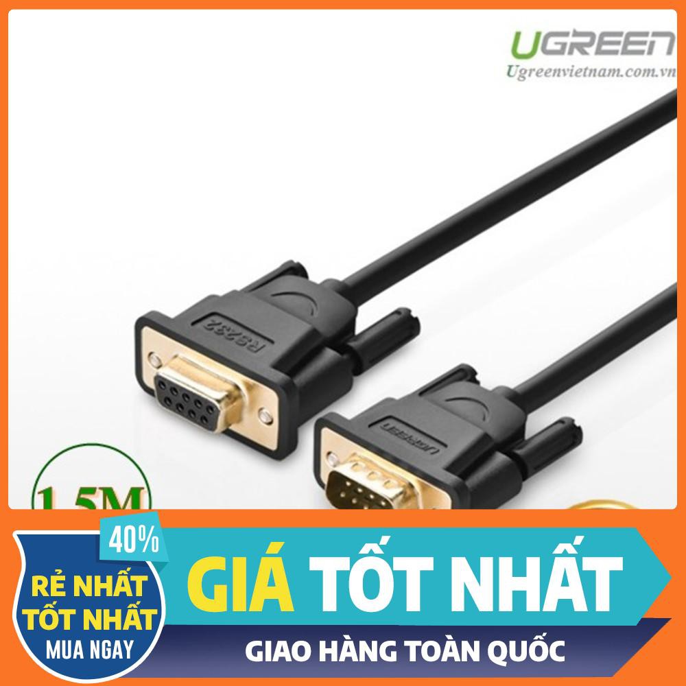 Cáp cổng Com Rs232 9 chân dương sang Com 9 chân âm (9M/9F) dài 1,5m chính hãng Ugreen 20145