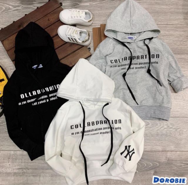 Áo khoác hoodie NY phong cách thể thao bé trai