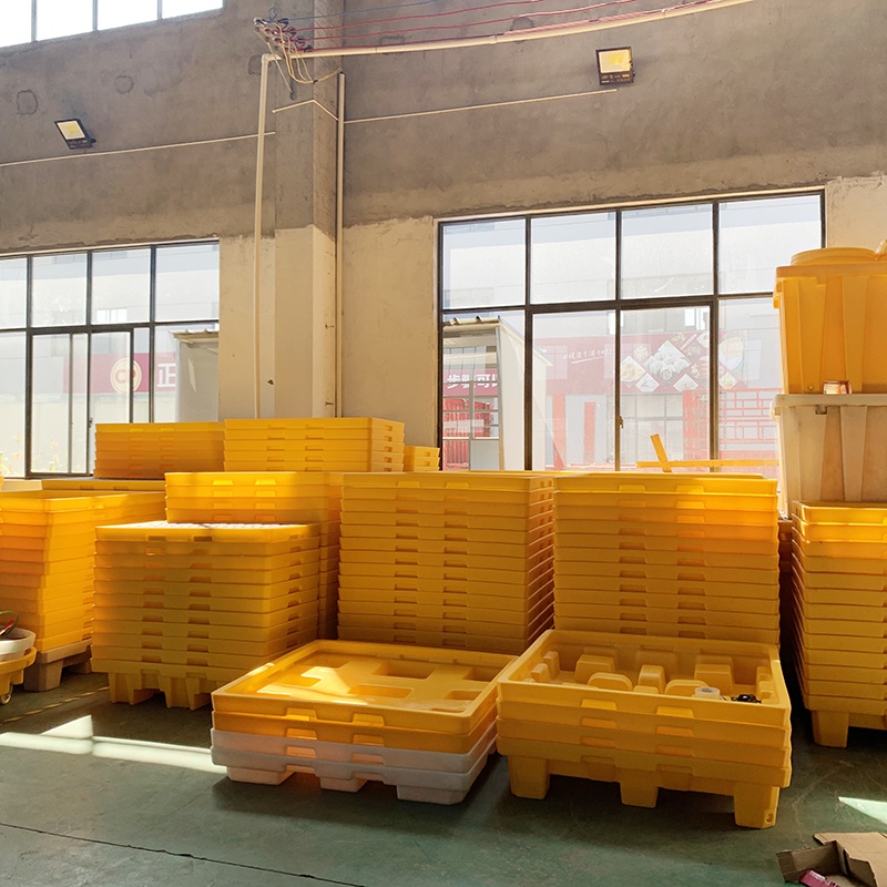 Pallet nhựa chống tràn đựng 2 phuy