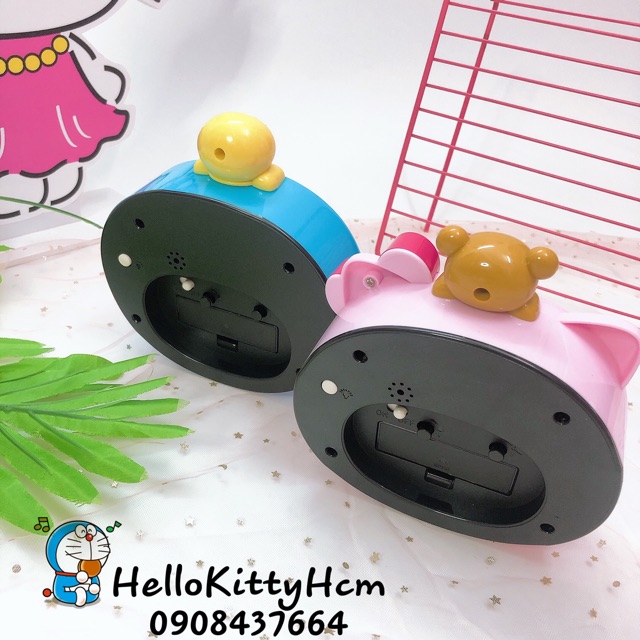 Đồng hồ báo thức Doreamon HelloKitty