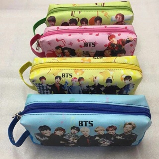 Bóp vải lơn 1 dây kéo BTS