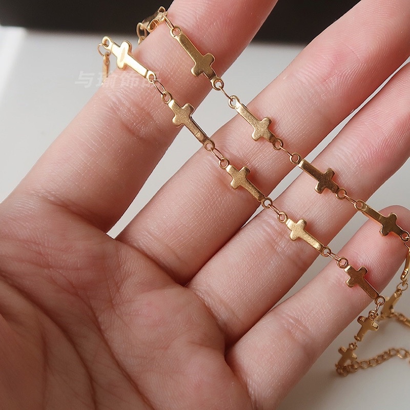 DÂY CHUYỀN CHOKER THÁNH GIÁ CROSS THÉP TITAN