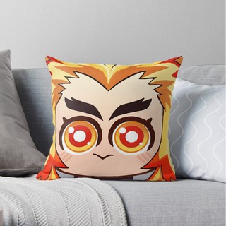 Gối IN HÌNH KIMETSU NO YAIBA THANH GƯƠM DIỆT QUỶ ver mắt long lanh anime chibi dễ thương gồm cả vỏ và ruột