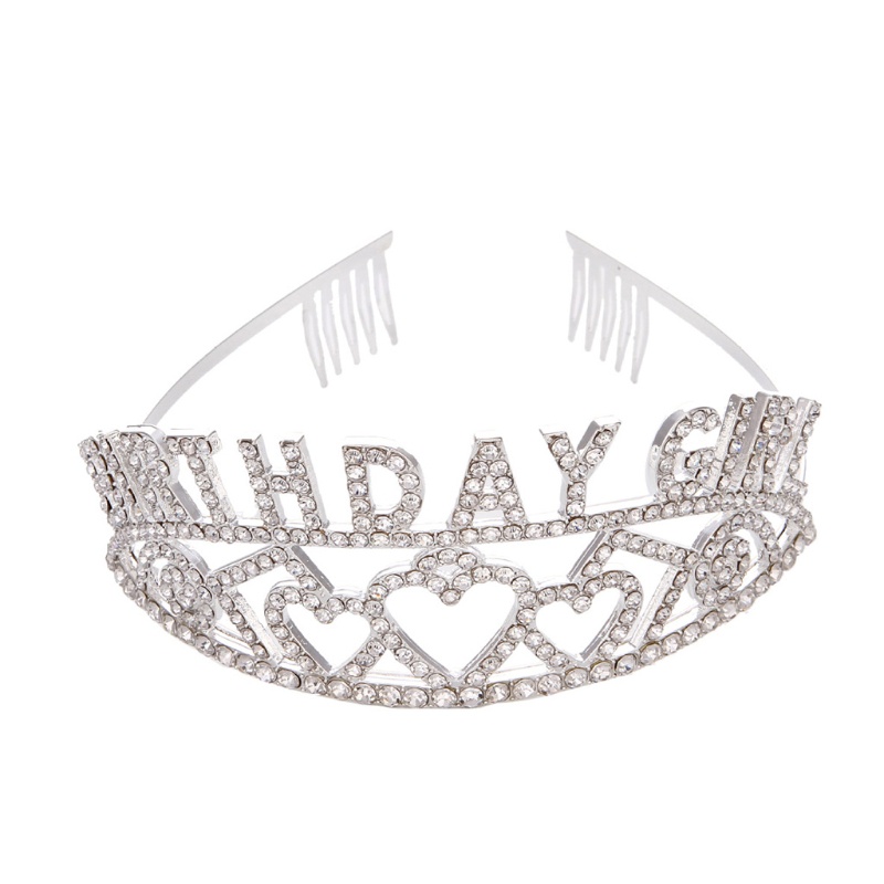 Flgo Băng Đô Đính Đá Hình Vương Miện Dự Tiệc Sinh Nhật Cho Nữ