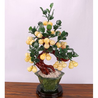 [Đá tự nhiên 100%]CÂY BẦU ĐÁ HOÀNG NGỌC - HỘI TỤ TÀI LỘC TỪ LÒNG ĐẤT