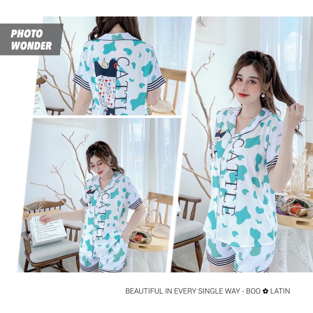 Phần 4_Đồ Mặc Nhà Pijama Lụa Latin Quần ĐÙI Freesize - HÀNG THIẾT KẾ | BigBuy360 - bigbuy360.vn