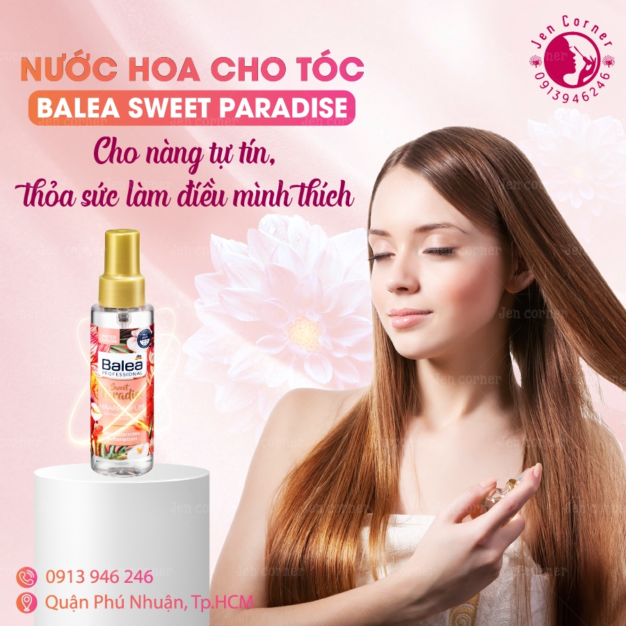 xịt tóc nước hoa Balea Sweet - Đức