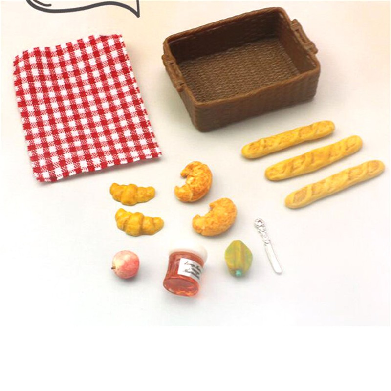 Giỏ Bánh Mì Tỉ Lệ 1: 12 Xinh Xắn Dành Cho Nhà Búp Bê