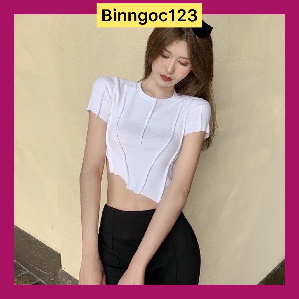 Áo Croptop Áo Kiểu Nữ Kèm hình thật