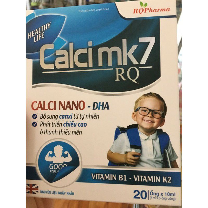 Calci mk7 RQ ống nước bổ sung canxi tự nhiên phát triển chiều cao thanh thiếu niên lammuipharmacy