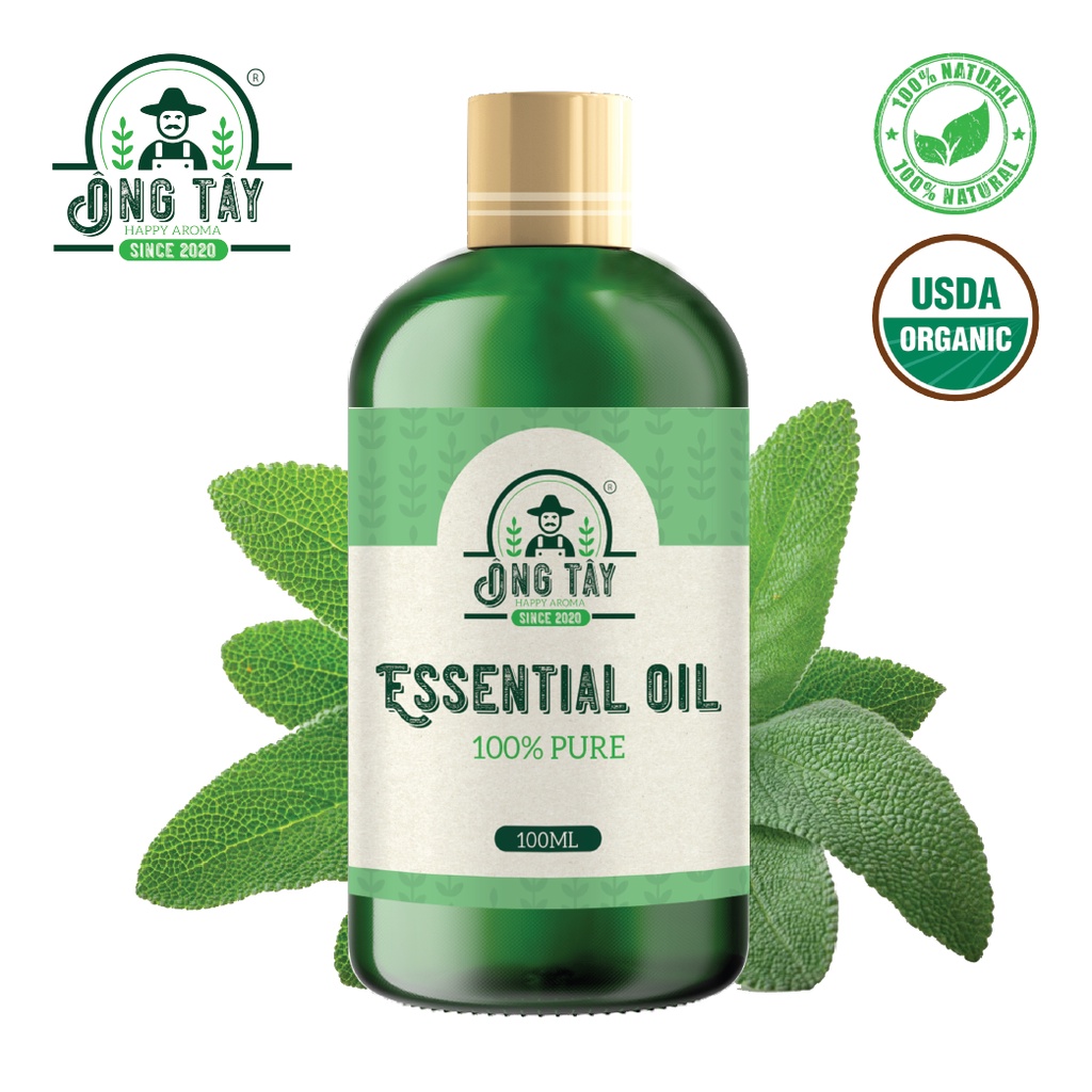 Tinh dầu hữu cơ Organic Xô Thơm ÔNG TÂY mẫu thử 10ml/ 100ml/ 500ml/ 1L.