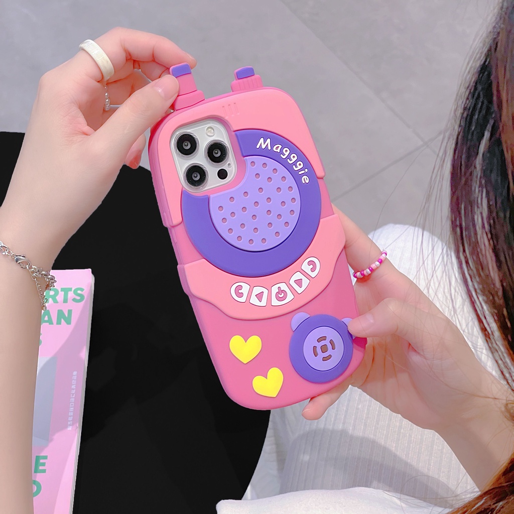 Ốp Điện Thoại Silicon Mềm Chống Sốc Họa Tiết Hoạt Hình Cho iPhone 13 12 11 Pro Max X XS XR