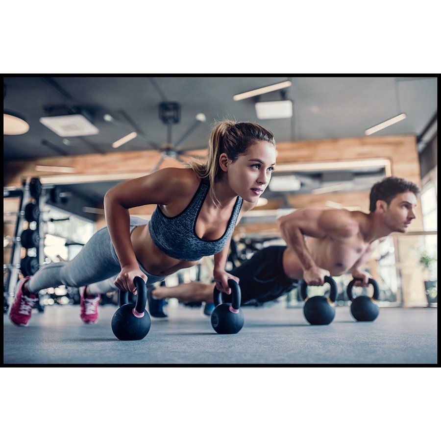 Tranh dán tường trang trí phòng tập GYM FITNESS nhiều mẫu mã và kích thước UP3
