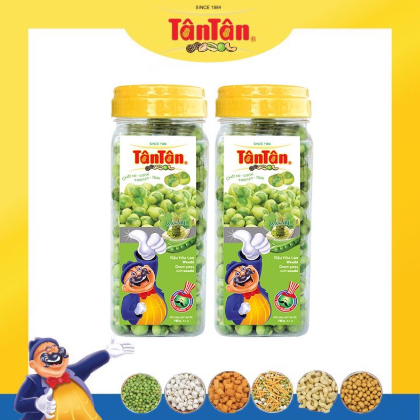 Combo 2 hũ Đậu Hà Lan Tân Tân Vị Mù Tạt Wasabi