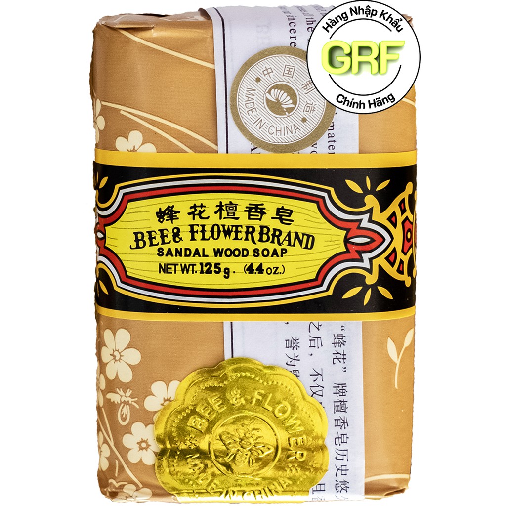 Xà Bông Trầm Con Ong Bee & Flower Brand 125g/Cục