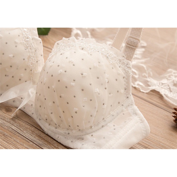 [B10] set áo nâng ngực hoa nhí mút đệm dày, quần cotton kháng khuẩn | BigBuy360 - bigbuy360.vn