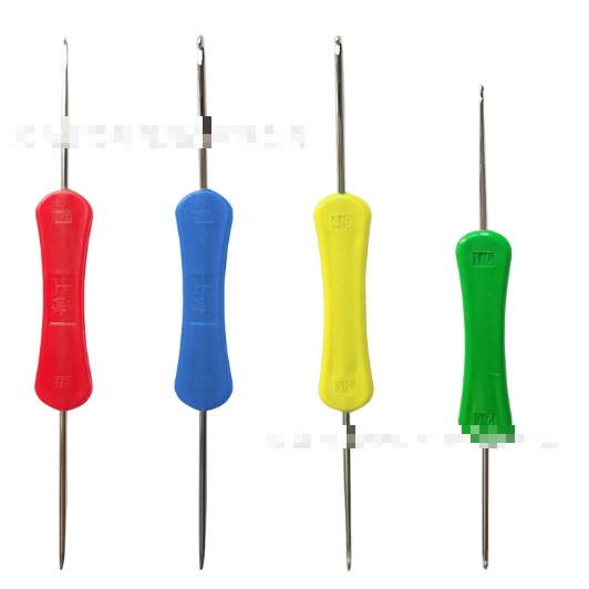 BỘ 3 CÂY KIM MÓC CÁN NHỰA 2 ĐẦU