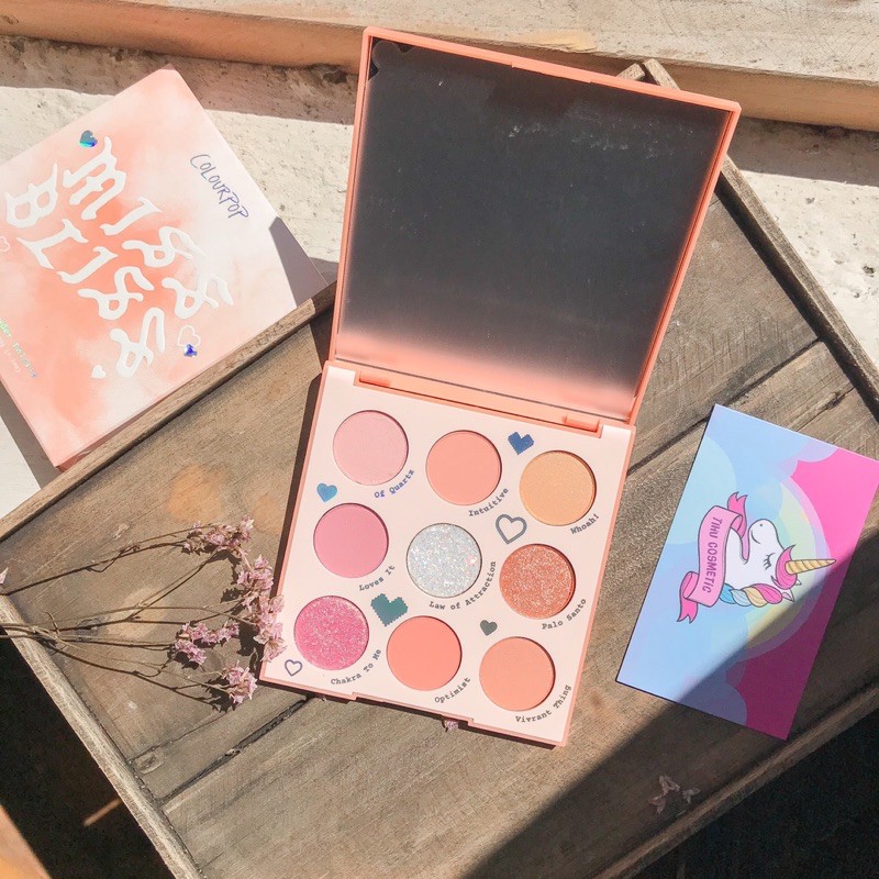 Bảng mắt Colourpop Miss Blish tông hồng cam đào nhập khẩu từ Mỹ