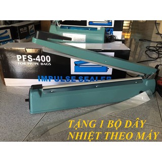 [ mua 1 tặng 1 ] MÁY HÀN MIỆNG TÚI PFS-400 MM SẮT| Máy Cắt Ép Màng Co 40cm Sắt (ảnh thật)