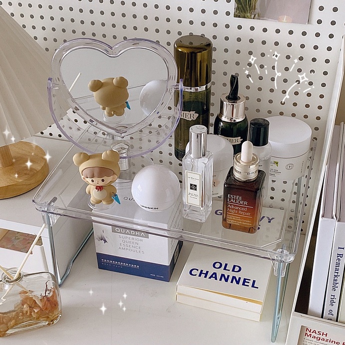 Kệ đựng đồ để bàn trong suốt đa năng tiện dụng cho nhà bếp