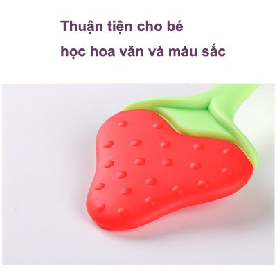 Đồ Chơi Gặm Nướu Bằng Silicone Hình Trái Cây Dễ Thương Dành Cho Bé, Chất Liệu Mềm Mại Không Độc Hại An Toàn, Có Hộp