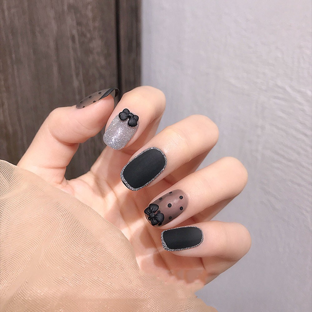 [Hàng mới về] Nơ Phụ Kiện Phong Cách 3D Xinh Xắn Dùng Trang Trí Móng Tay Nghệ Thuật