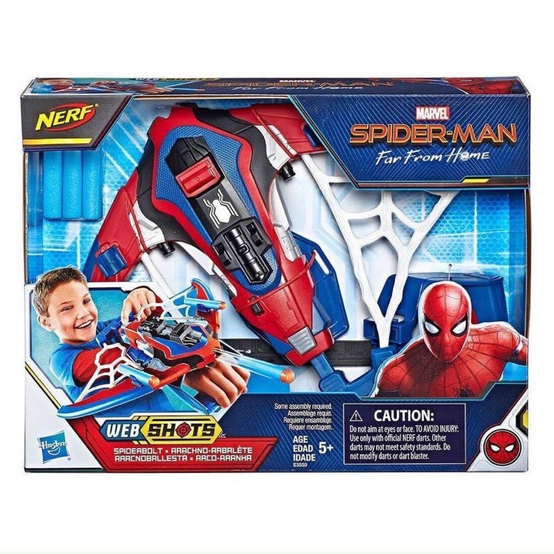 Đồ Chơi NERF SPIDER- Man Web Short Spiderbolt Blaster Hasbro