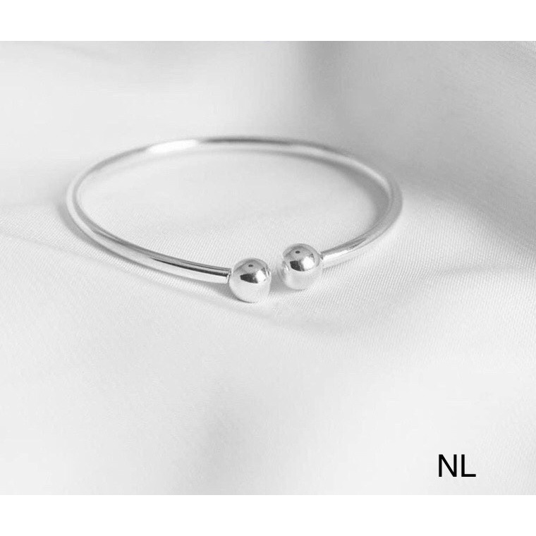 Vòng tay cua trơn dẻo chuẩn bạc ta bóng đẹp - Kho sỉ bạc Nhất Linh