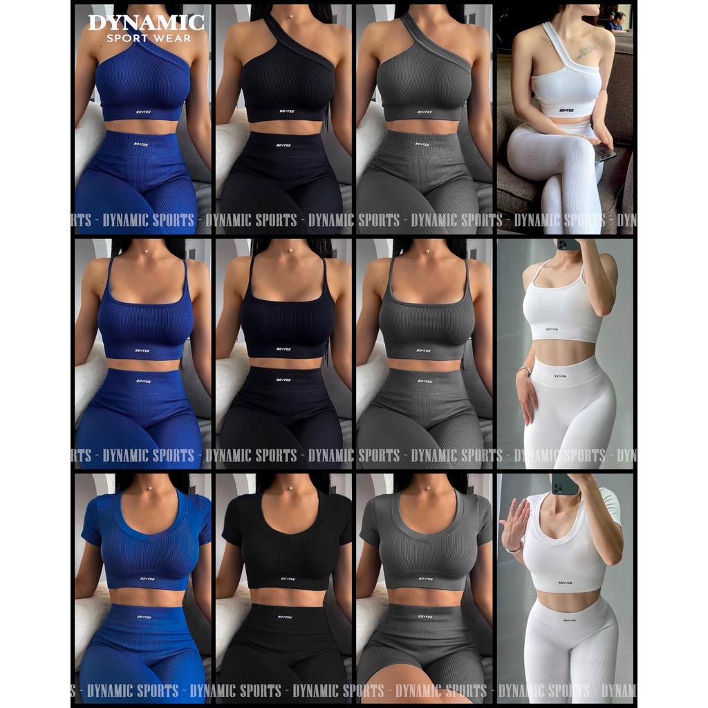 Tách lẻ Quần dài / Short/ Bra / Croptop / Áo dài tay tập Gym, Yoga, Aerobic Thể Thao nữ Trinity  dệt gân co giãn mềm mịn